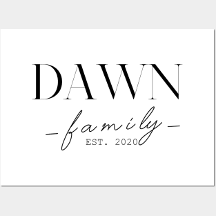 Dawn Family EST. 2020, Surname, Dawn Posters and Art